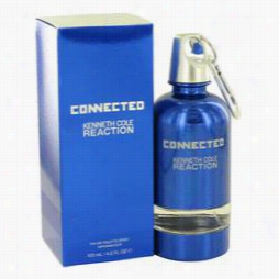 Kenneth Cole Reaction Connected Cologne By Kenneth Cole, 4.2 Oz Eau De Toile Tte Spray For Men