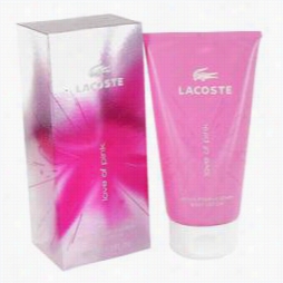 Love F Pink Body Lotion By Lacoste, 5 Oz Body Lotion For Women