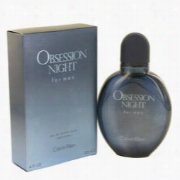 Obsession Night Cologne By Calvin Klein 4 Oz Eau De Toilette  Spray For Men