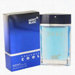 Presence Cool Colohne By Mont Blanc, 2.5 Oz Eau De Toilette Spray  For Men