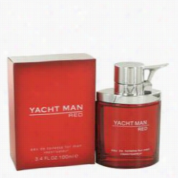 Yacht Man Red Cologne By Myrurgia, 3.4 Oz Ea De Toilette Spray For Men