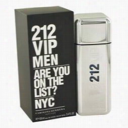 212 Vip Cologne By Carolina Hererra, 3.4 Oz Eau De Toilette Spray For Men