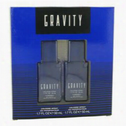 Gravity Gift Stud By Coty Gift Set For Men Includes Two 1.7 Oz Cologne Sprays