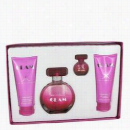 Kim Kardashian Glam Gift Set By Kim Kardashian Gift Set For Women Includes 3.4 Oz Eau De Parfum Spray + 3.4 Oz Body Lotion + 3.4 Oz Shower Gel + .25 Oz Mini Edt