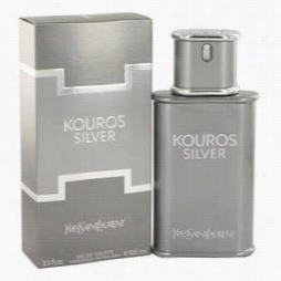 Kouros Silver Cologne By Yves Saint Laurent, 34 Oz Eau De Toilette Spray Fro Men