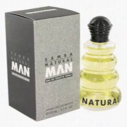 Samba Natural Cologne By Perfumers Workshop, 3.4 Oz Eau Dteoilette Foam For Men
