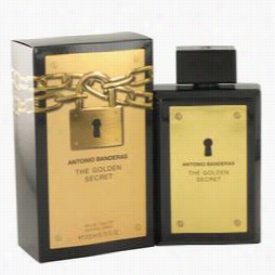 The Golden Secret Cologne By Antonio Ban Deras, 6.7 Oz Eau De Toilette Spray For Men