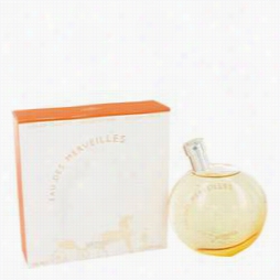 Eau Des Merveilles Perfume By Hermes, 3.4 Oz Eau De Toilette Spray For Women