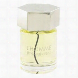 L'homme Cologne By Yvse Saint Laurent, 3.4 Oz Eau De Toieltte Spr Ay (tester) For Men