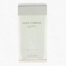 Light Blue Dreaming In Porto Fino Perfume By Dolce &ammp; Gabbana, 3.3 O2 Eau De Toilette Spray (tester) Because Of Women