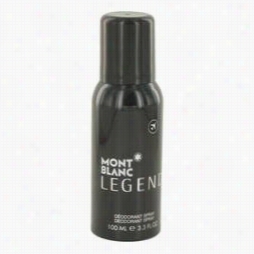 Montbkanc Legend Deodorant By Mont Blanc, 3.3 Oz Deodorant Spray For Men