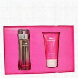 Touch Of Pink Gift Set By Lacoste Gift Set F Or Women Includes 3 Oz Eau De Toilette Spray + 5 Oz Body Lotion