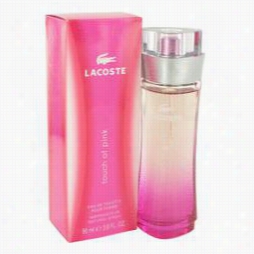 Perform Of Pink Perfmue By Lacoste, 3 Oz Eau Ed Toilette Spray For Women