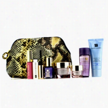 Travel Set: Clenaser 30ml + Optimizer 30m + Neck Cream 15lm + Serum 7ml + Eye Cream 5ml + Mascaraa #01  Lip  Gloss #26 + Bag