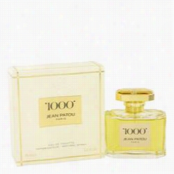 1000 Perfume By Jean Patou, 2..5 Oz Eau De Tilette Spray For Women