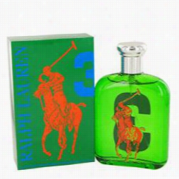 Big Pony Green Cologne By Raph Lauren, 4.2 Oz Eau De Toilette Spray For Men