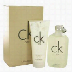 Cko Ne Gift Set By Calvin Lein Gift Ste For Men Includes 6.7 Oz Eau De Toilette Spray + 6.7 Oz Body Moisturizer