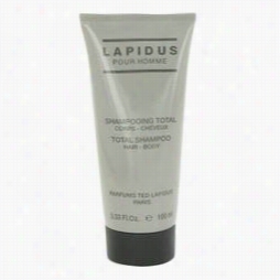 Lapidus Shower Gel From Ted Lapidus, 3.4 Oz Hair &a Mp; Bodh Shampoo (shower Gel) For Men