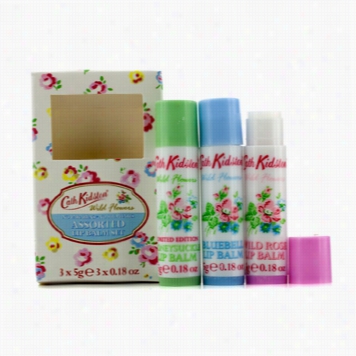 Wild Flowers Lip Balm Set: Wild Rose 5g + Bluebell 5g + Honeysuckle 5g