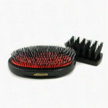 Boar Bristle & Nylon - Popular Soldierly Bristle & Nyl On Large Size Hair Bruh ( Dark  Ruby )