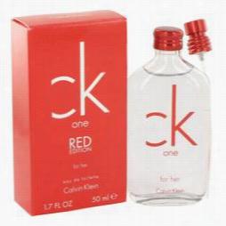 Ck One Red Perfume By Calvin Klein, 1. Oz Eau De Toilette Spray For Women