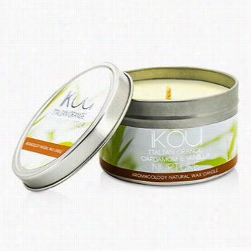 Eco-luxury Aromacology Natural Wax Candle Tin - Nourishment (italian Range Cardam Om & Vanilla)