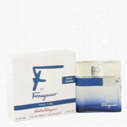 F Fr Ee Time Cologne Through  Salvatore Ferragamo, 1. Oz Eau De Toilette Spray For  Men