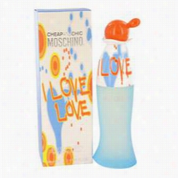 I Love Love Perfume By Moschino, 3.4 Oz Eau De Toilette Spray For Women