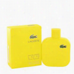 Lcao Ste Eau De Lacoste L.12.12 Jaune Cologne By Lacoste, 3.4 Z Eau De Toilrtte Spra For Men