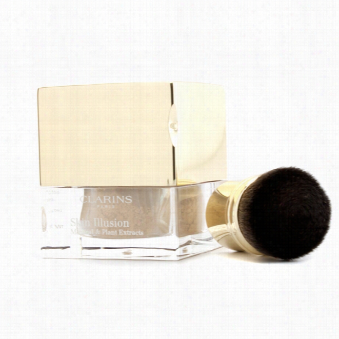 Skin Illusion Mineral & Plant Extracts Loosee Powder Foundation (with Brush) -  # 107 Beige