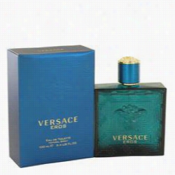 Versace Eros Cologne By Versace, 3.4oz Eau De Toileette Spray For Men