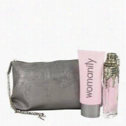 Womanity Gift Set By Thierry Mugler Gift Set For Women Includes 1.7 Oz Eau De Parfum Spray + 3.4 Oz Body Milk In Bag