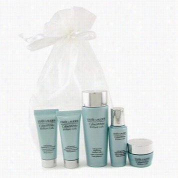 Cyberwhite Brilliant Cells Trave Set: Cleanser + Uv Protecto R+ Essence + Moitue Lo Tion + Moistuure Creme