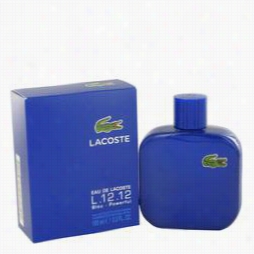 Lacost E Eau De Lacoste L.12.12 Bleu Colone By Lacotse, 3.3 Oz Eau De Toilette Spray (powerful For Men