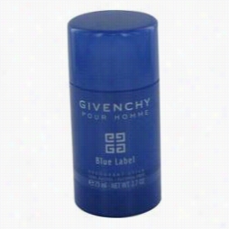 Givenchy Blue Label Deodorant By Givenchy, 2.5 Oz Deodorant Stick For Menn
