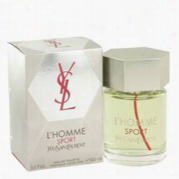 L'homme Sport Cologne By  Yves Saint Laurent, 3 .3 Oz Eau De Toilette Spray Foor Men