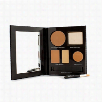 The Flawless Face Book - # Tan (1x Creme Compact 1x Pressed Powd Er W/ Sponge 1x Secret Camouflage...)