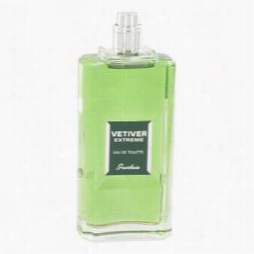 Vetiver Extreme  Cologne By Guerlain, 3.4 Oz Eau De Toilette Spray (tester) For Men