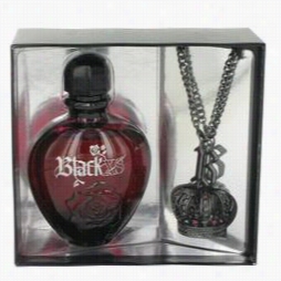 Black Xs Gift Set By Paco Rabanne Gift Set For Women Includes 2.7 Oz Eau De Toilette Spray + Necklac E With Crown Pendant