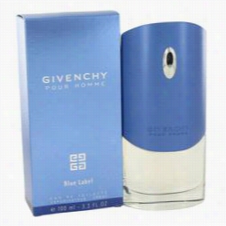 Givency Blue Label Cologne By Givenchy, 3.3 Oz Eau De Toilettte Spray For Men