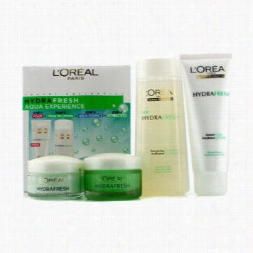 Hydrafresh Aqua Experience: Mask-in L Otion200ml  + Gel Foam 100ml + Aqua-essence 50ml + Gel-cream 50ml