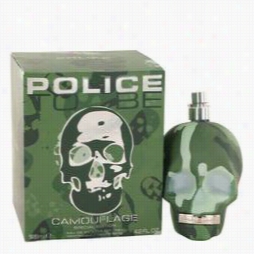 Police To Be Camouflage Co Logne By Police Colognes, 4.2 Oz Eau De Toilette Spray (special Edition) For Men