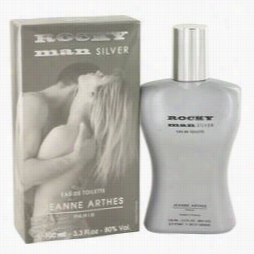 Rocky Furnish With Men Silver Cologne By Jeanne Arthes, 3.3 Oz Eau De Toilette Spray For Men