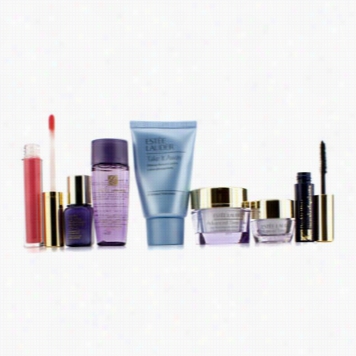 Travel Set: Makeup Remover 30ml + Optimizdr 30ml +d Ay Cream 15ml + Serum 7ml + Ey Cream 5ml + Mascraa #01 + Lip Comment #30