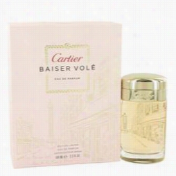 Baiser Vole Perfume By Cartier, 3.4 Oz Eau De Parfum  Spray (limite Edition) For Women