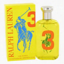 Big Pony Yellow 3 Perfume In Proportion To Ralph Lauren, 3.4 Oz Eau De Toilette Spray Or Women