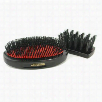 Boar Bristle - Sensitive Military Purre Bristle Mean Size Hair Brush ( Dark Ruby )