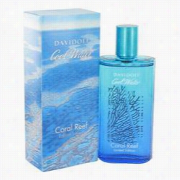 Col Water Coral Reef Cologne By Davidoff, 4.2 Oz Eau De Toilette Spray (limi Ted Edition) On Account Of Men