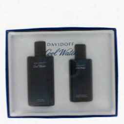 Cool Waterr Gift Set  By Davi Odff Gift Contrive For Men Inclhdes 4.2 Oz Eau De Toilette Foam + 2.5 Oz After Shage Slash