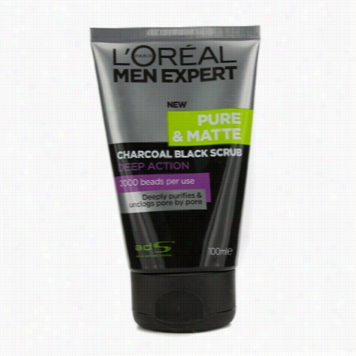 Menexpert Pure & Matte Charcoal Black Scrub